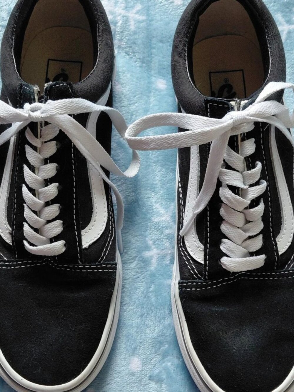 Van's Classic Old Skool Women's Black White Skater Shoes Trainers Size 8.5